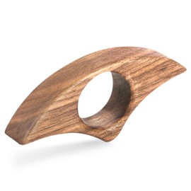 Walnut Adorable Book Page Holder, Smooth Finish Wood Book Holder for Reading, Ideal Book Reader Gifts, Book Worm Gifts for Women, Thumb Book Page Holder - for Book Lovers & Literary Gifts (Large)