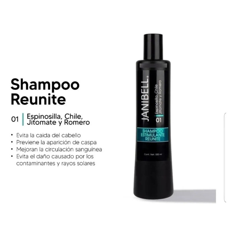 Shampoo Esimulante De Chile Espinosilla Crecimiento Janibell