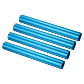 PATIKIL Aluminum Relay Batons, 4 Pcs Field Track Relay Events Baton for Race Gym Track and Field Equipment Class Games Outdoor Sports Running Practice, Purple