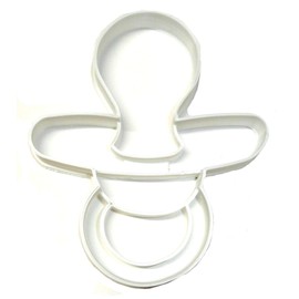 PACIFIER SOOTHER BINKY TEETHER RUBBER SILICONE NIPPLE INFANT NEWBORN BABY SHOWER SPECIAL OCCASION COOKIE CUTTER BAKING TOOL 3D PRINTED MADE IN USA PR2463