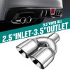 KEEPDSGN 2X Dual Exhaust Tip 2.5"Inlet For 2019-2025 Chevy SILVERADO