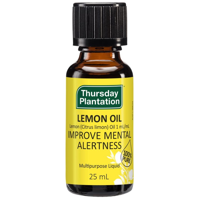 Thursday Plantation 100% Pure Lemon Oil 25ml Yellow, 1, 80.0