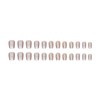 24 Pcs Short Press on Nail Square RIICFDD Cat Eyes