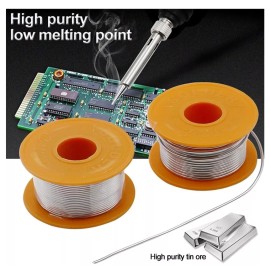 Kaina 2ea. 1.76 oz. 63/37 0.8 2.0% wire reel ROSIN CORE SOLDER