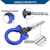 Hihaha Tow Hook/Universal Car Front Bumper Towing Hook/Durable Metal Rotary