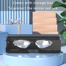 QUARRYUS Wide View Swimming Goggles, Adjustable, Anti-Fog, UV Protection, with Cap, Clips, Earplugs,Swimming Goggles For Women Men Youth Kids