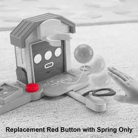 Little People Replacement Parts for Fisher-Price Big Helpers Garage Playset FHD93 - Replacement Red Button with Spring