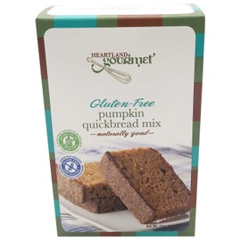 Heartland Gourmet: Gluten Free Pumpkin Quickbread Mix - Soft and Moist - Certified Gluten Free Ingredients - All Purpose - Safe for Celiac Diet