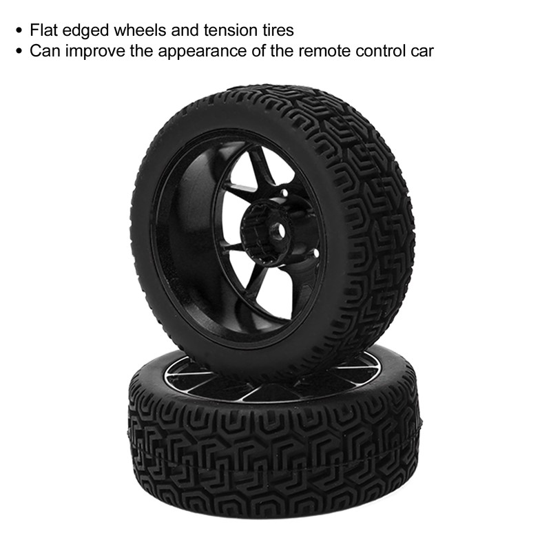 4Pcs Rubber Tires Aluminum Alloy Exquisite Simple Installation Tyres for