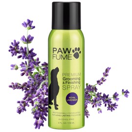 PAWFUME Premium Grooming Spray Dog Spray Deodorizer Perfume For Dogs - Dog Cologne Spray Long Lasting Dog Sprays - Dog Perfume Spray Long Lasting After Bath- Dog deodorizing Spray (Lavender, 4-Pack)