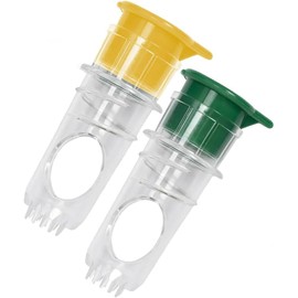 Lemon Squeezer, 2025 New Screw-Top Lemon Squeezer Manual Juice Extractor with Built-In Filter Orange Citrus Press, Squeeze Lime for Cocktails, Drinks (Green+Yellow)