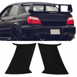 Unbranded Fits 02-07 Subaru Impreza WRX STI Black Trunk Spoiler Wing Stabilizers ABS 2PC
