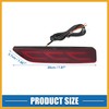 Partuto Rear Bumper Reflector Fog Brake Driving Tail Turn Signal