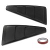 CROSSDESIGN Quarter Side Window Louvers Board Compatible with Ford Mustang