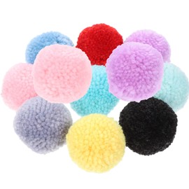 VICASKY Pompoms for Crafts 12pcs Fluffy Pom Pom Balls Large Craft Balls for Beanies