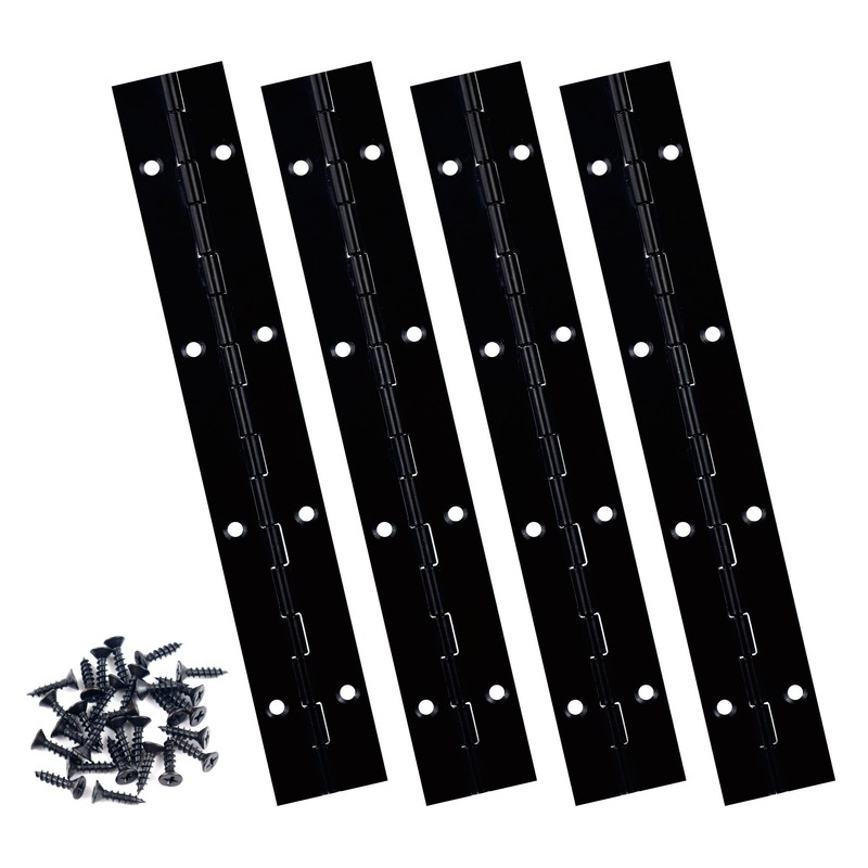 4PCS 8" Piano Hinges for Cabinet Heavy Duty Continuous &