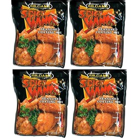 Williams Spicy Wings Seasoned Coating Mix - Spicy HOT - 5 Oz (4-Pack)