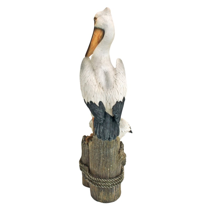 Design Toscano Coastal Decor Ocean's Perch Pelicans Garden Bird Statue,