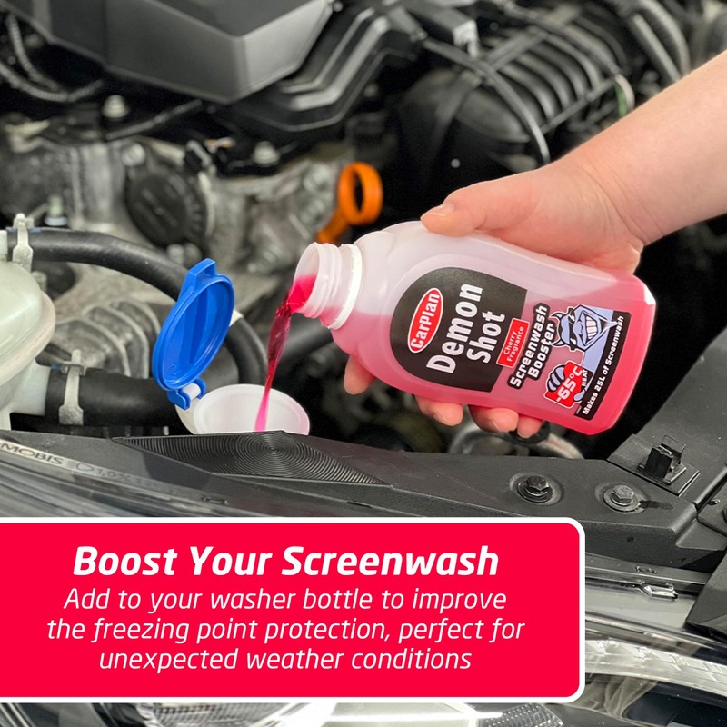 CarPlan Demon Shot Screenwash Booster, 500 ml, Creates 25 Litres