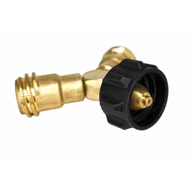 DOZYANT Propane Splitter, 2 Way LP Gas Adapter Tee Connector for 20lb Propane Tank Cylinder, Work with BBQ Grills, Camping Stoves, Gas Burners, Heater