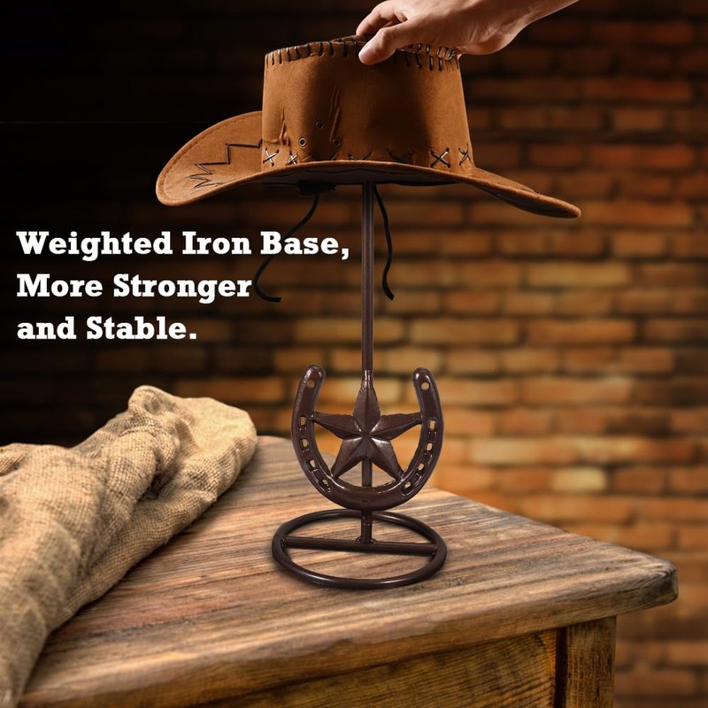 Bochino Cowboy Hat Rack Cowboy Hat Stand, Hat Display, Western