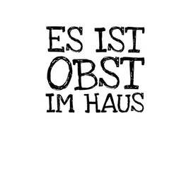 Es Ist Obst Im Haus: Notizbuch Journal Tagebuch 100 linierte Seiten | 6x9 Zoll (ca. DIN A5)