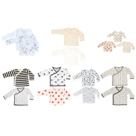 Maple Clothing Long Sleeve Organic Cotton Baby Kimono Sets GOTS (Assorted, 2 Pack, 18-24m)