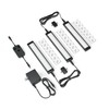 EShine 3 Pack 7 inch Black Smart Dimmable LED Under