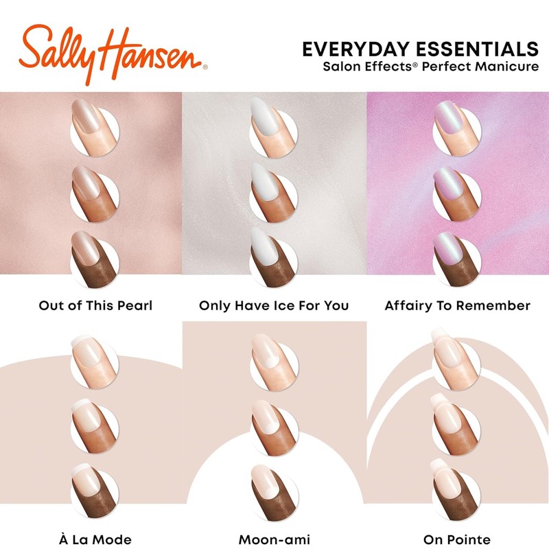 Sally Hansen Salon Effects® Perfect Manicure, Moon-Ami, Press On Nails,