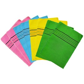 8 Pieces Korean Exfoliating Glove Double Sided Exfoliating Cloth Korean Exfoliating Cloth Italy Towel for Removing Skin Calluses Acne Breakout Clean Dry Skin Pore Cells (4 Colours)