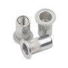 Pxyelec 100pcs M5 Flat Head Aluminum Rivet Nut Blind Insert