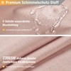 BTTN Shower Curtain Fabric 180 x 180 cm, Linen Texture,