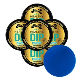 TeaZa Herbal Pouch Wintergreen 5 Cans with DC Crafts Nation Skin Can Cover - Blue