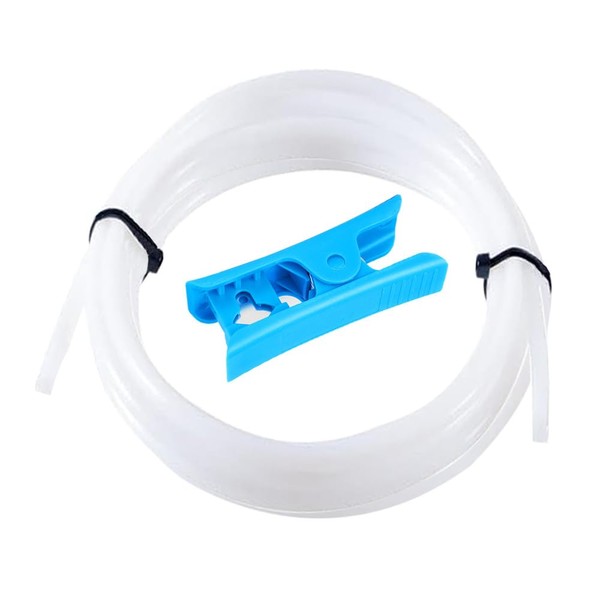 Aiqeer 5 Meters 3D Printer PTFE Teflon Tube with Cutter,