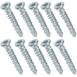 AERZETIX - C48379 - Set of 10 Screw Anchors Concrete Screws Anchor Screws Direct for Concrete Diameter 7.5 x 52 mm Countersunk Head Conical - with Imprint Star T30 - Direct Attachment without Dowels