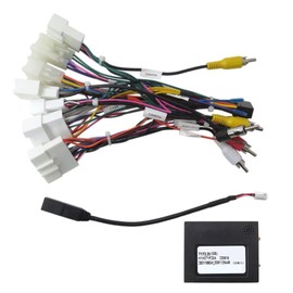 Fits for Android Aftermarket Radio with 16-pin Power Socket Car Stereo Radio Power Harness Cable Wire Adapter Plug and Play