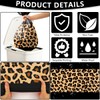 4 Pcs Leopard Print Party Tablecloth Decorations, Waterproof Rectangle Safari
