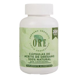 Cpsulas ORE Aceite de Organo Silvestre Orgnico 300 Pzas  Suplemento Natural Premium con 80 de Carvacrol Apoyo Inmunolgico Cpsula blanda Softgel       