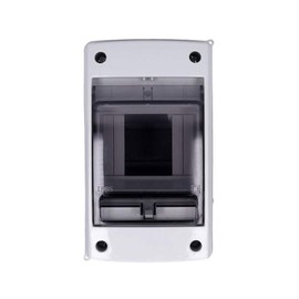 Surface-Mounted Moisture-Proof Distributor 1 Row IP65 With Transparent Door 2-4 Modules Distribution Box Small Distribution Box Fuse Box