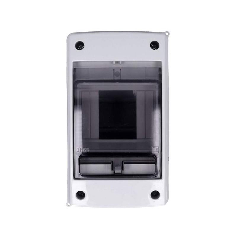 Surface-Mounted Moisture-Proof Distributor 1 Row IP65 With Transparent Door 2-4
