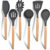 E-far Cooking Utensils Set of 6, Silicone Kitchen Utensils with