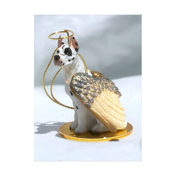 Conversation Concepts Great Dane Angel Dog Ornament - Harlequin