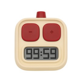 Digital Kitchen Timer LCD Display Robot Shaped Portable Countdown Timer for Cooking Running DC 3V