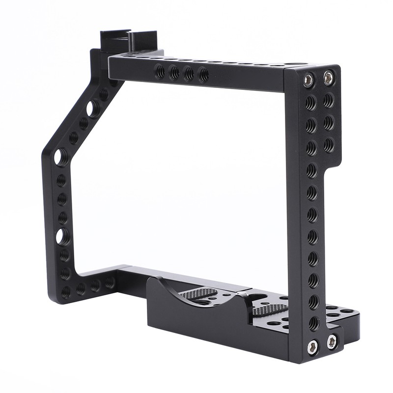 Aluminium Alloy 1/4'' Screw Multiple Holes Camera Cage Rig for