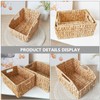 FELTECHELECTR Handwoven Storage Basket for Home Organization Multi-functional Woven Container