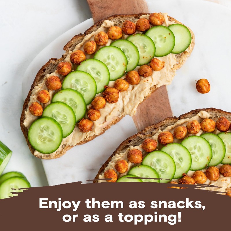 BIENA Chickpea Snacks - Crunchy Roasted Chickpeas - High Fiber