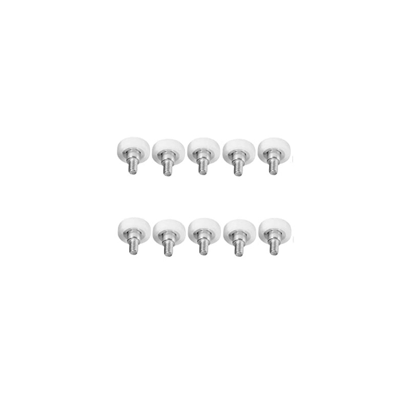 Der-beste-Preis Pack of 10 sliding castors with thread, drawer roller,