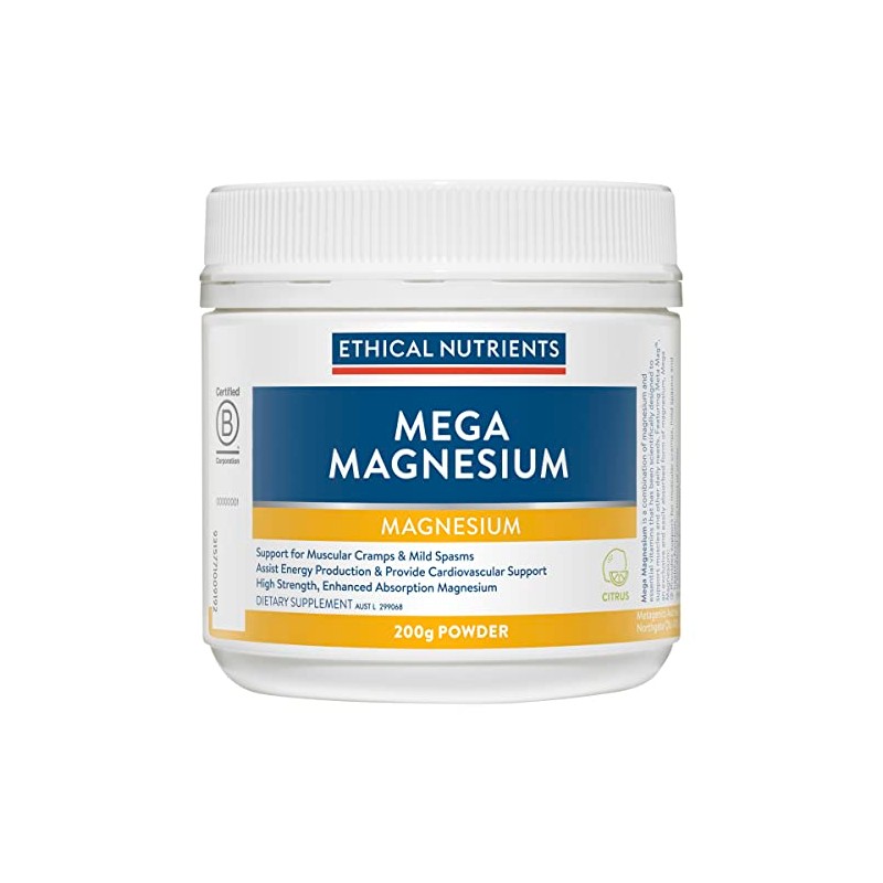Ethical Nutrients Mega Magnesium Powder - Relieves Muscle Cramps &