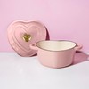Paris Hilton Enameled Cast Iron Dutch Oven Heart-Shaped Pot with
