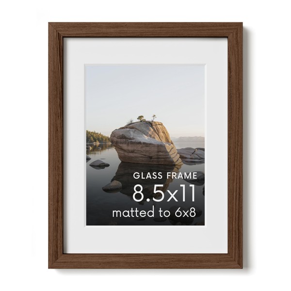 Haus and Hues 8.5x11 Picture Frame with Real Glass and